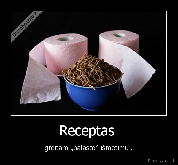 receptas,sliekai,viduriai,tustinimasis