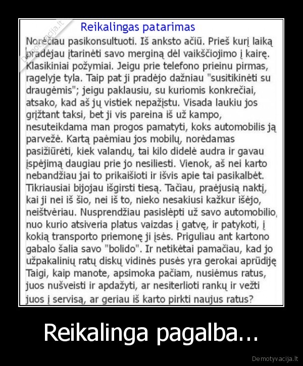 Reikalinga pagalba...