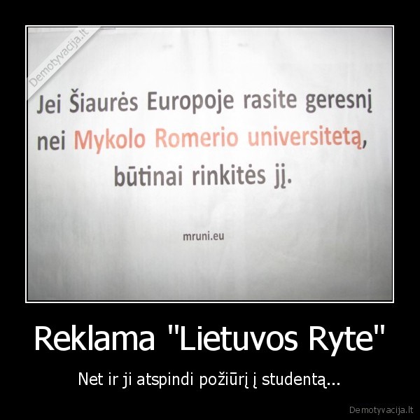 universitetas,studentai,reklama,mruni