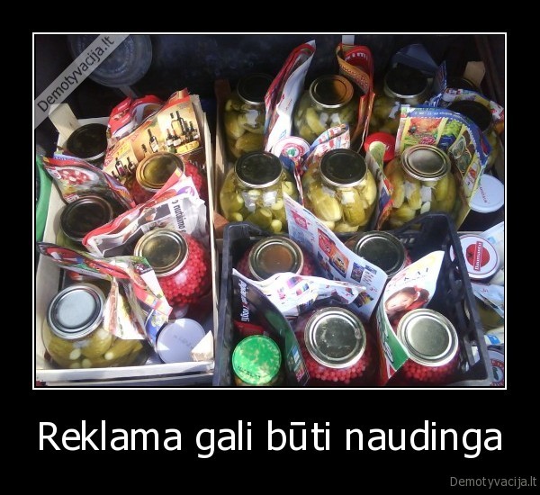 Reklama gali būti naudinga