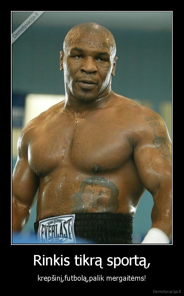 Rinkis tikrą sportą,