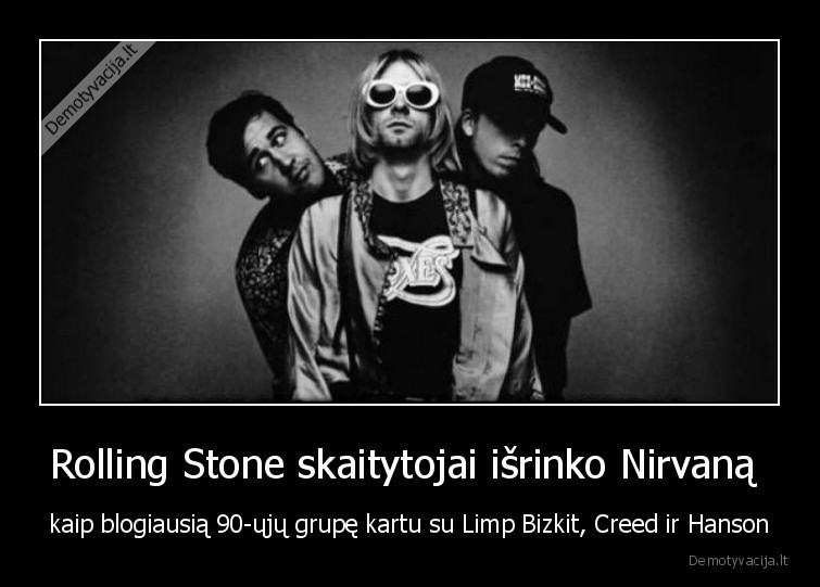 nirvana,blogiausia, grupe,rolling, stone,muzika