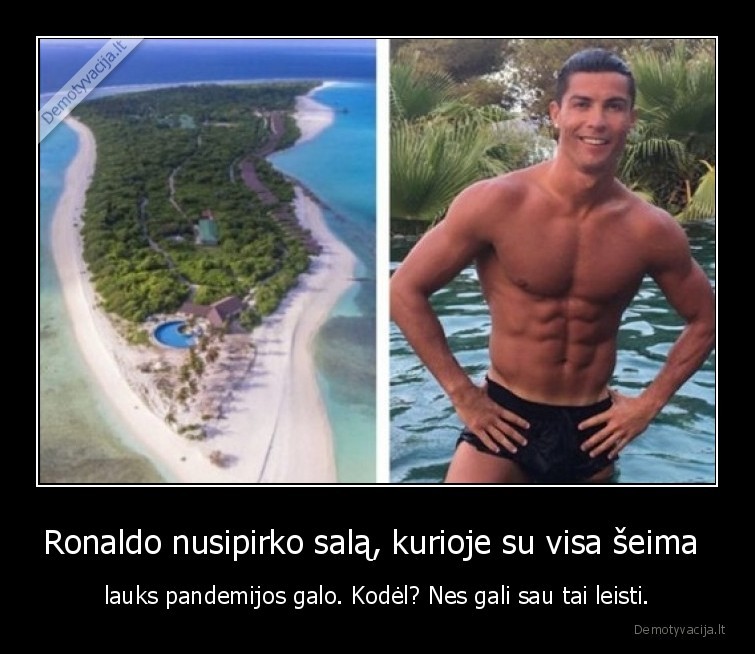 pandemija,ronaldo,sala,karantinas