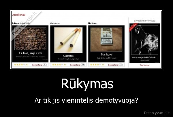 rukymas, demotyvuoja