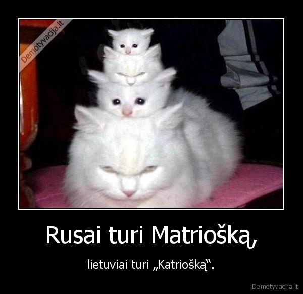 Rusai turi Matriošką,
