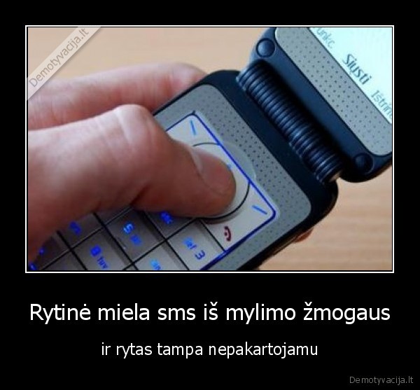 Rytinė miela sms iš mylimo žmogaus