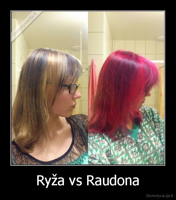 Ryža vs Raudona