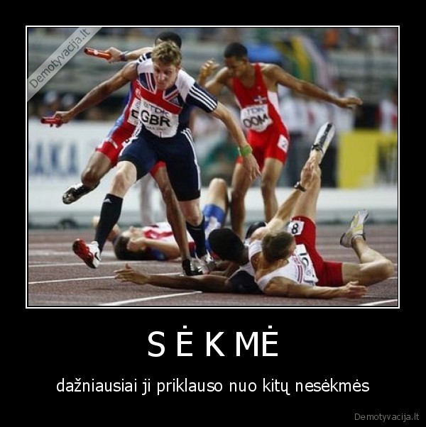 sekme,laimejimas,begimas,griuti