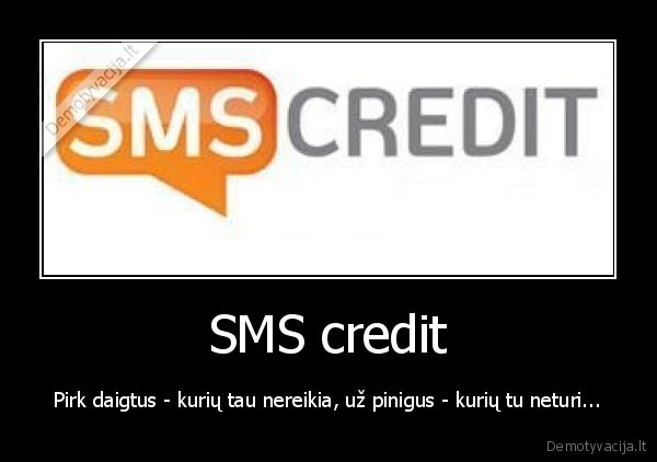 SMS credit