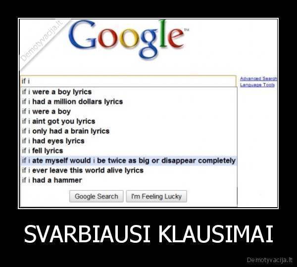 klausimas,svarbus,google