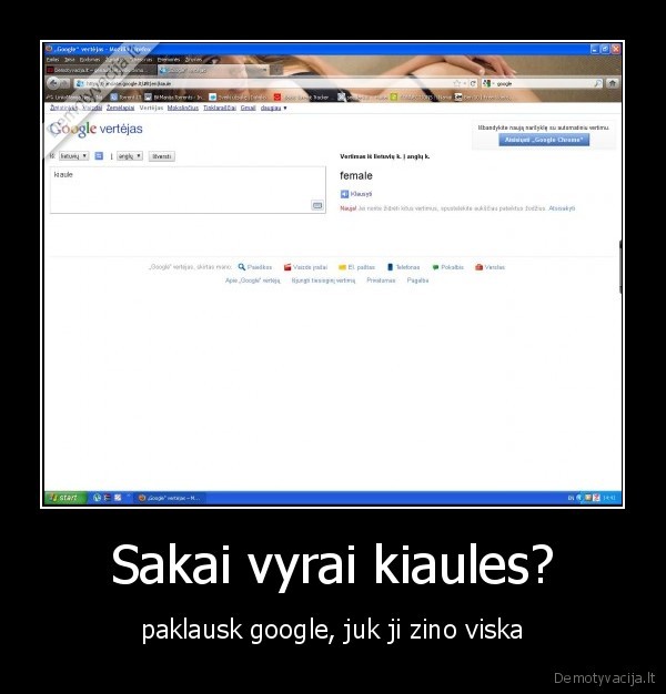 Sakai vyrai kiaules?