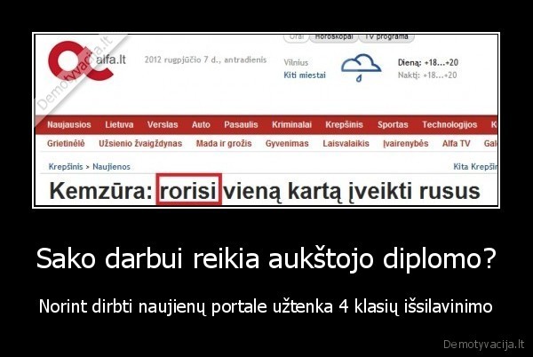 alfa,lt,kemzura,rorisi,gramatines, klaidos