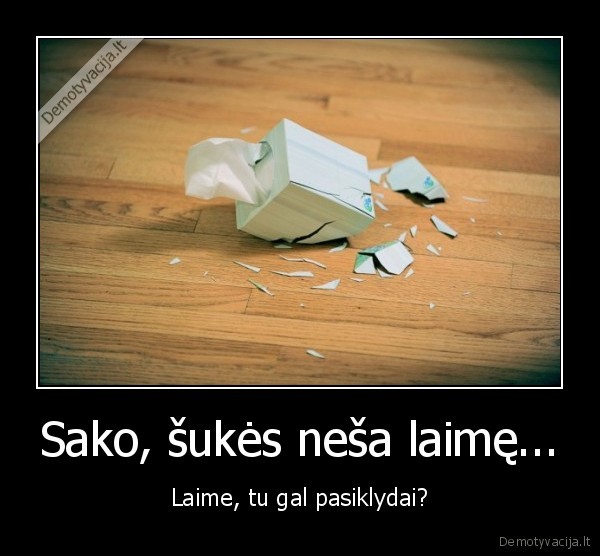 Sako, šukės neša laimę...