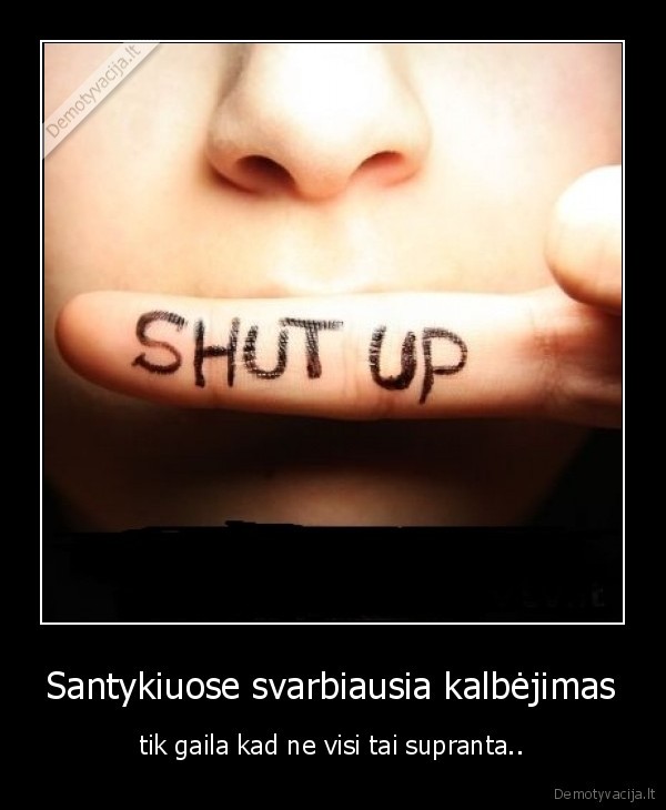 Santykiuose svarbiausia kalbėjimas