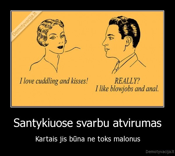 atvirumas, seksas, buciniai