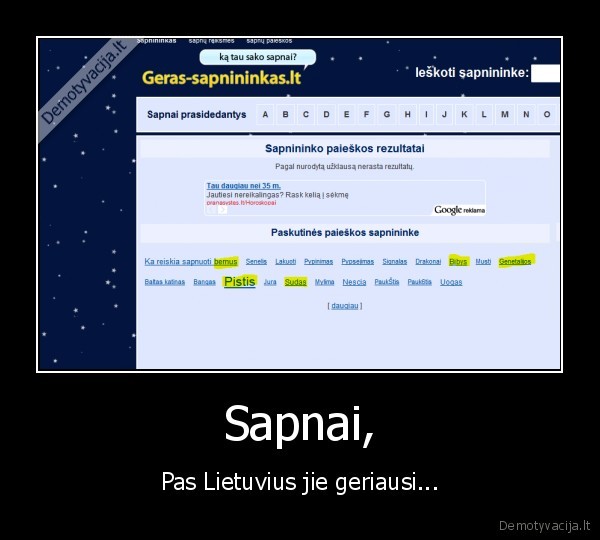 sapnai,lietuva