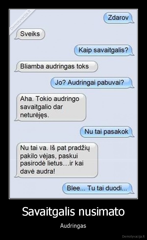 audringas, savaitgalis,audra,vejas