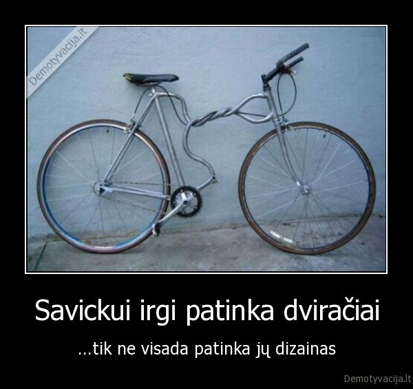 savickas,dviratis,dizainas