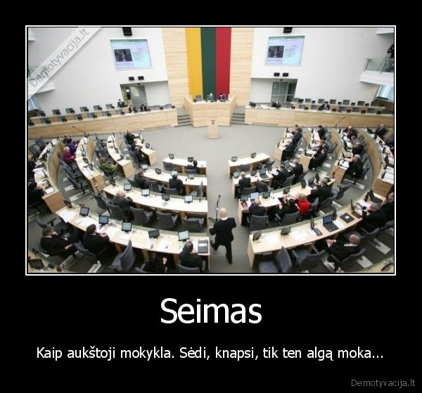 seimas,alga, aukstoji, mokykla