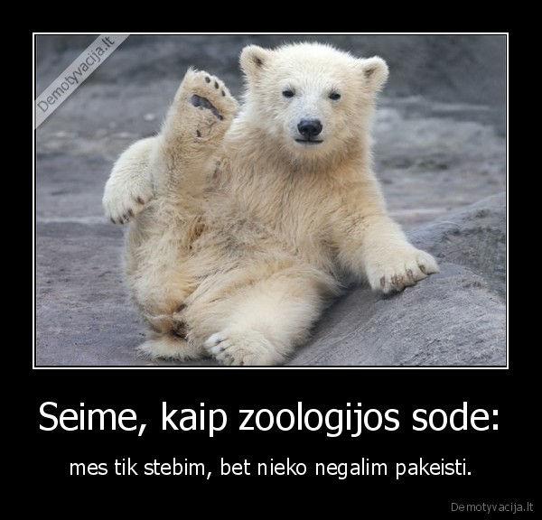 Seime, kaip zoologijos sode: