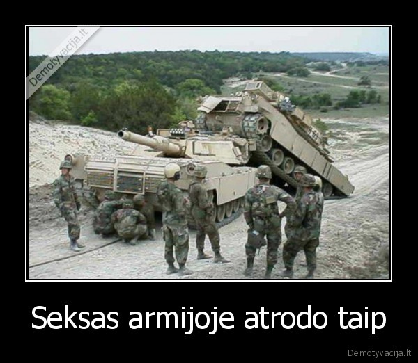 Seksas armijoje atrodo taip