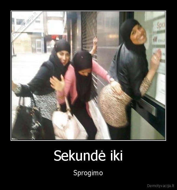 bombos, aktyvavimas,paselusios, musulmones