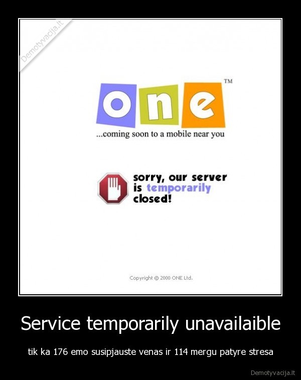 Service temporarily unavailaible