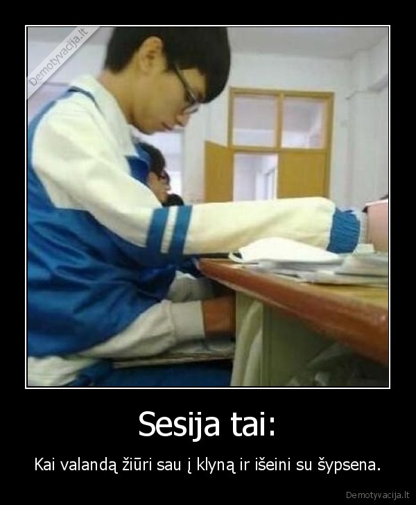 sesija, mokslai, studentai