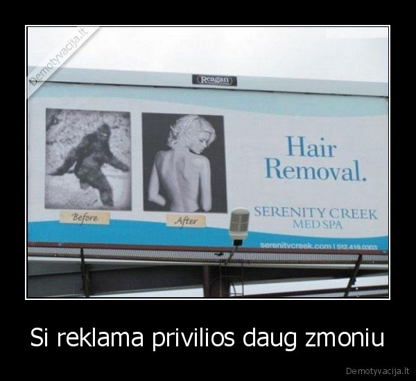 Si reklama privilios daug zmoniu