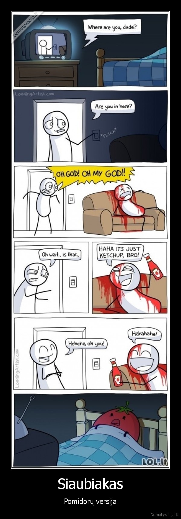 pomidorai, siaubiakas