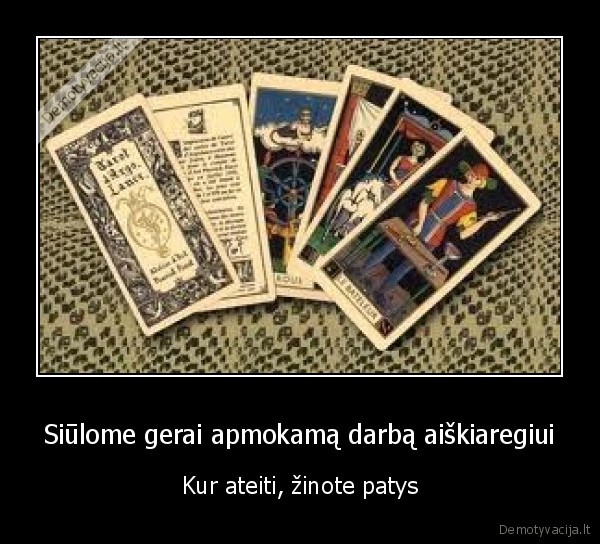 Siūlome gerai apmokamą darbą aiškiaregiui