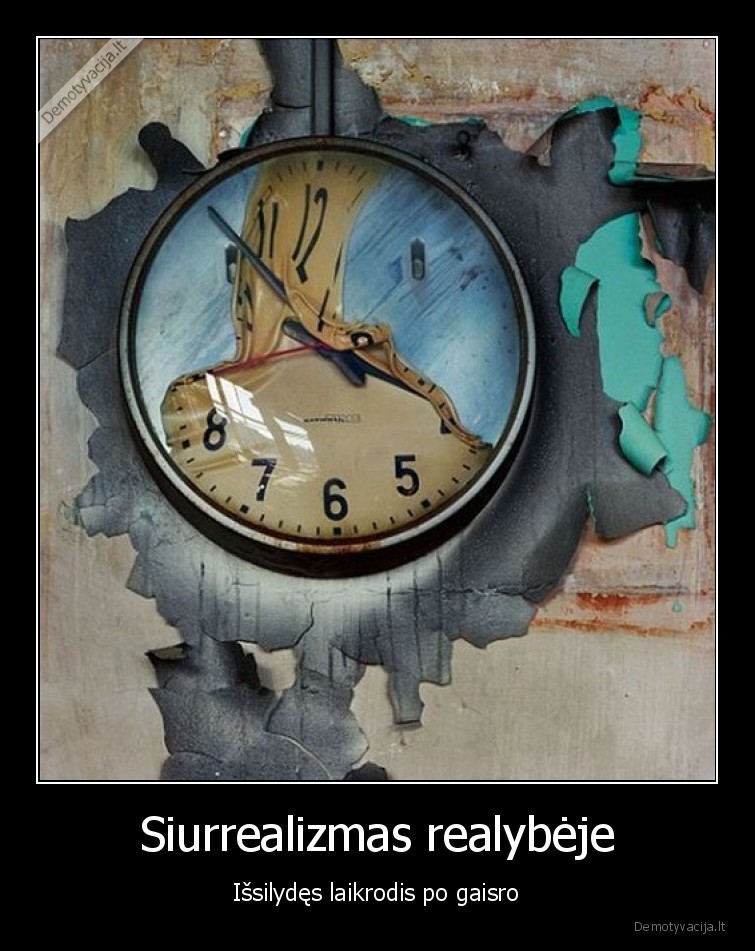 laikrodis,gaisras,siurrealizmas