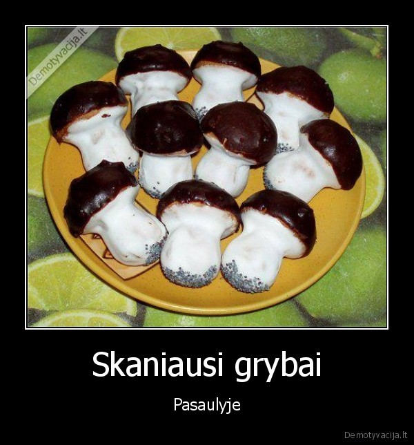 sausainiai, grybukai,skanus, grybai