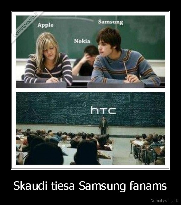 Skaudi tiesa Samsung fanams
