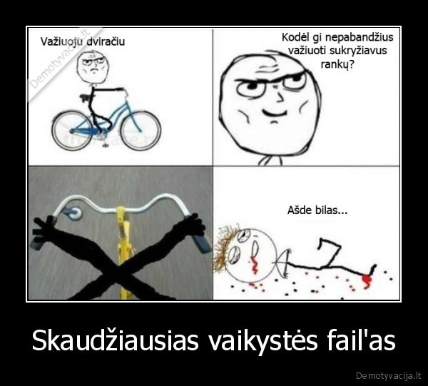 Skaudžiausias vaikystės fail'as