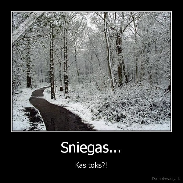 nera, sniego, nera, ziemos