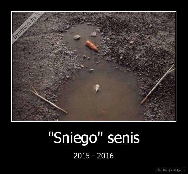sniegas,senis