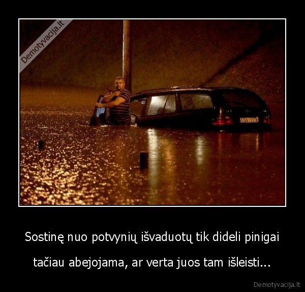 Sostinę nuo potvynių išvaduotų tik dideli pinigai