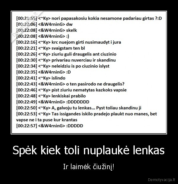 Spėk kiek toli nuplaukė lenkas