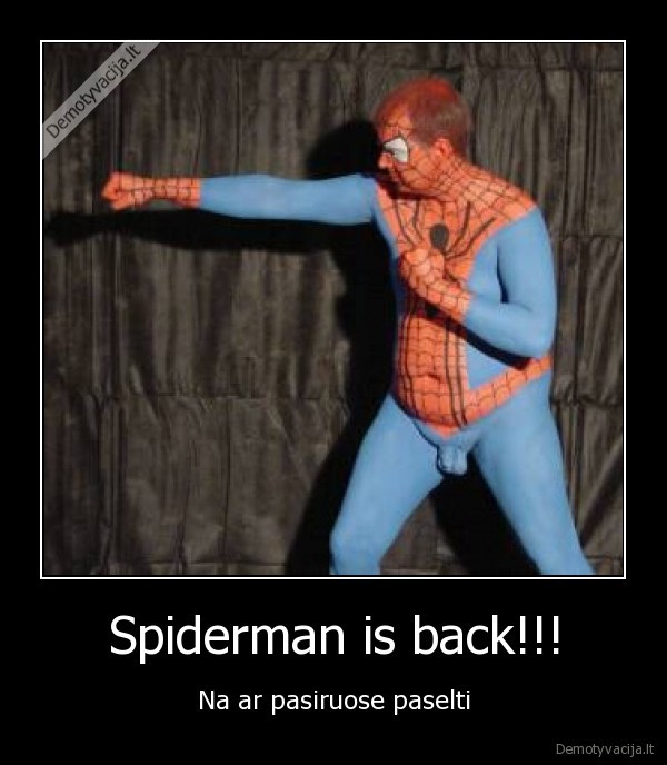 Spiderman is back!!!