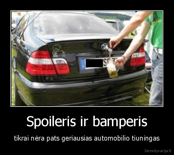 Spoileris ir bamperis