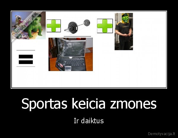 Sportas keicia zmones