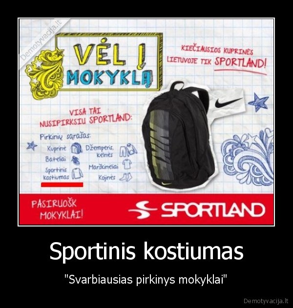 svarbiausias, pirkinys, mokyklai, sportinis, kostiumas, adidas, nike, reebok, puma