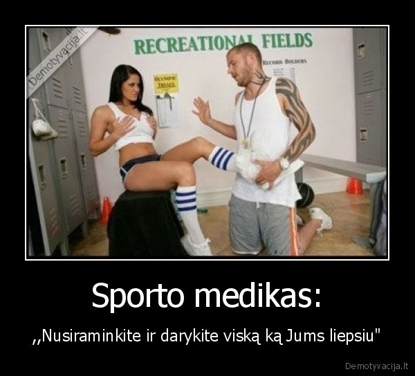 sporto,medikas,zino,ka,daro
