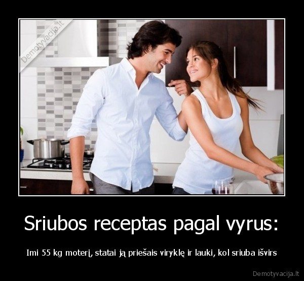 Sriubos receptas pagal vyrus: