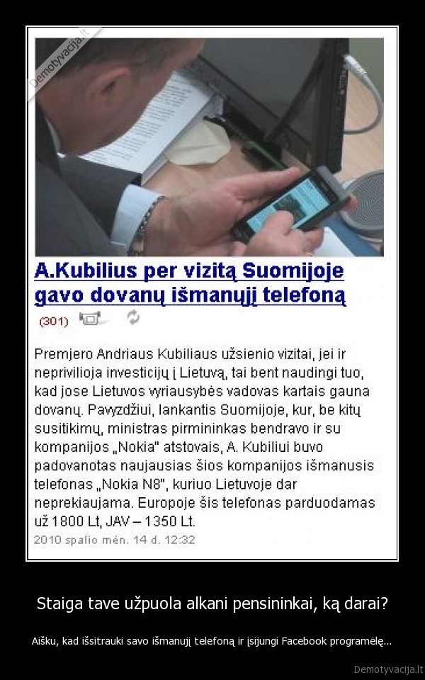 kubilius,ismanusis, telefonas
