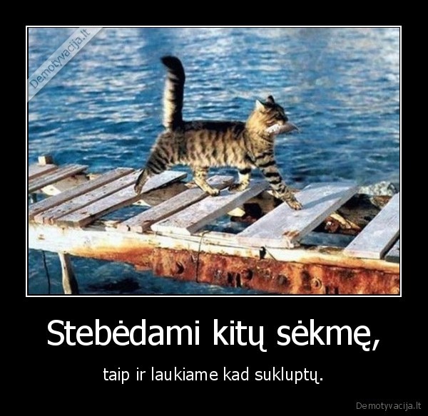 Stebėdami kitų sėkmę,