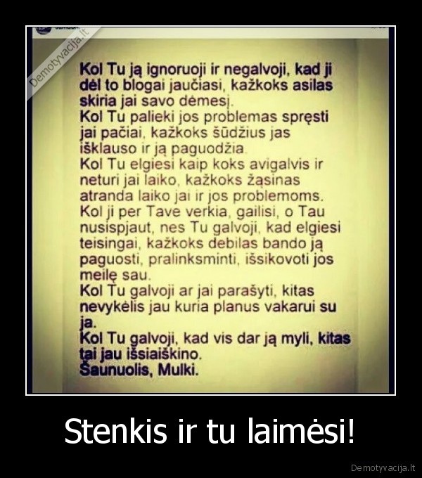 Stenkis ir tu laimėsi!