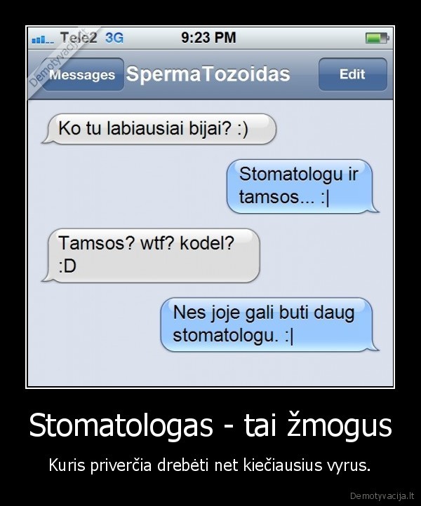 stomatologas,baime,bijoti