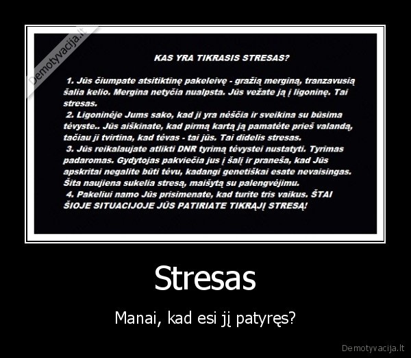 stresas,streso, jausmas